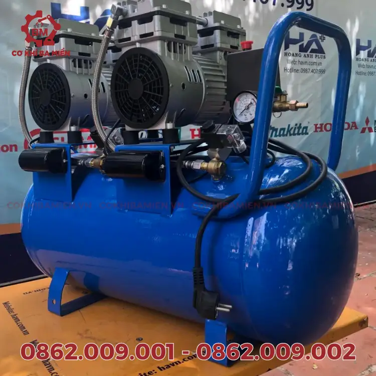 Cấu tạo của máy nén khí không dầu Wing 50 lít