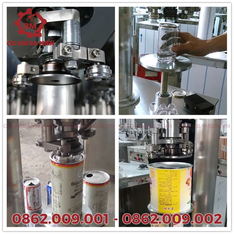 Đặc điểm của máy đóng nắp lon bán tự động
