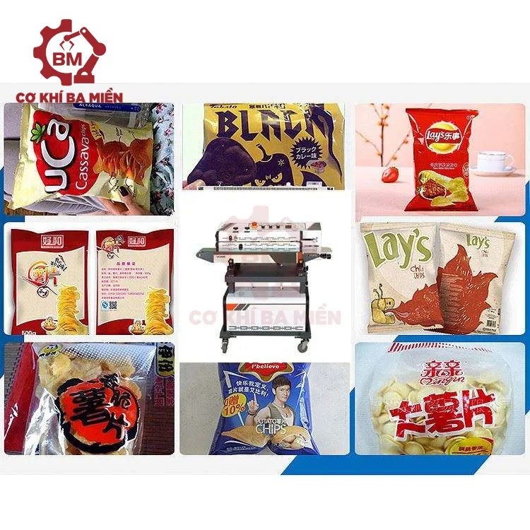 Ứng dụng của máy hàn miệng túi liên tục đa năng