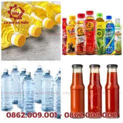 Ứng dụng của máy vặn nắp chai 1 motor