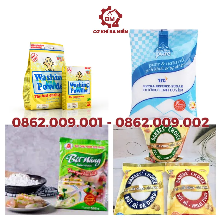 ứng dụng của máy đóng gói bột lớn