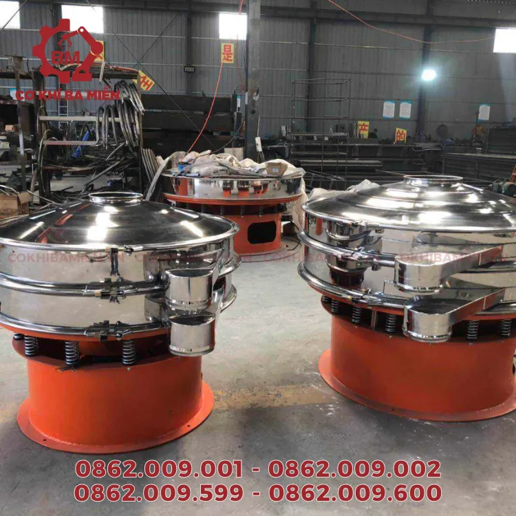 Xưởng máy rây bột mịn 2 tầng