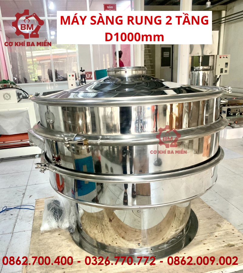 máy sàng rung 2 tầng