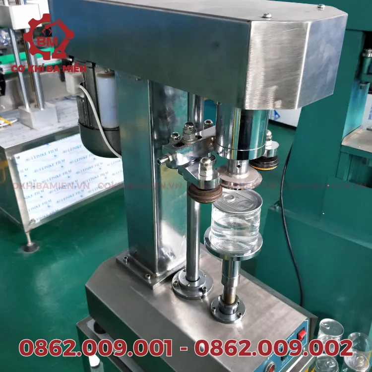 Cấu tạo của máy đóng nắp nhôm để bàn