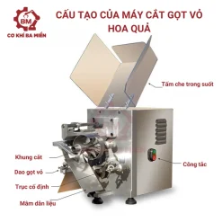 Cấu tạo của máy gọt hoa quả