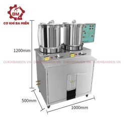 Kích thước của máy sắc thuốc đóng gói tự động 2 nồi