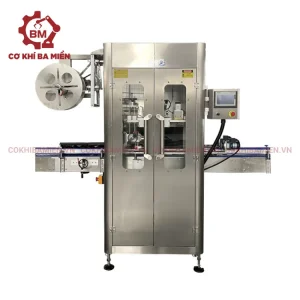 Dây chuyền chiết rót kết hợp cùng phóng nhãn màng co tự động