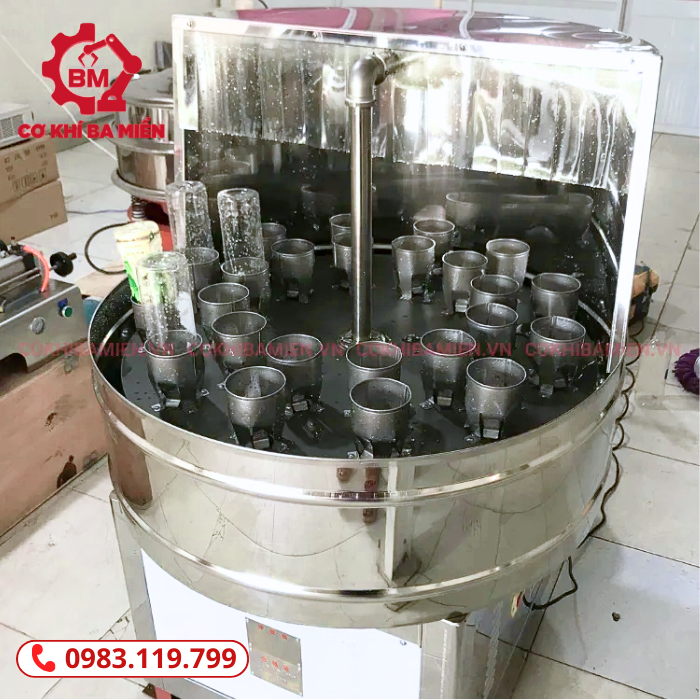 Máy rửa chai bán tự động