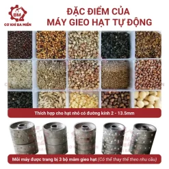 Đặc điểm của máy gieo hạt giống