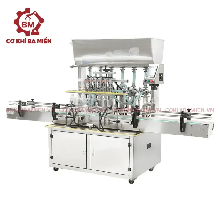 Dây chuyền chiết rót 6 vòi tự động