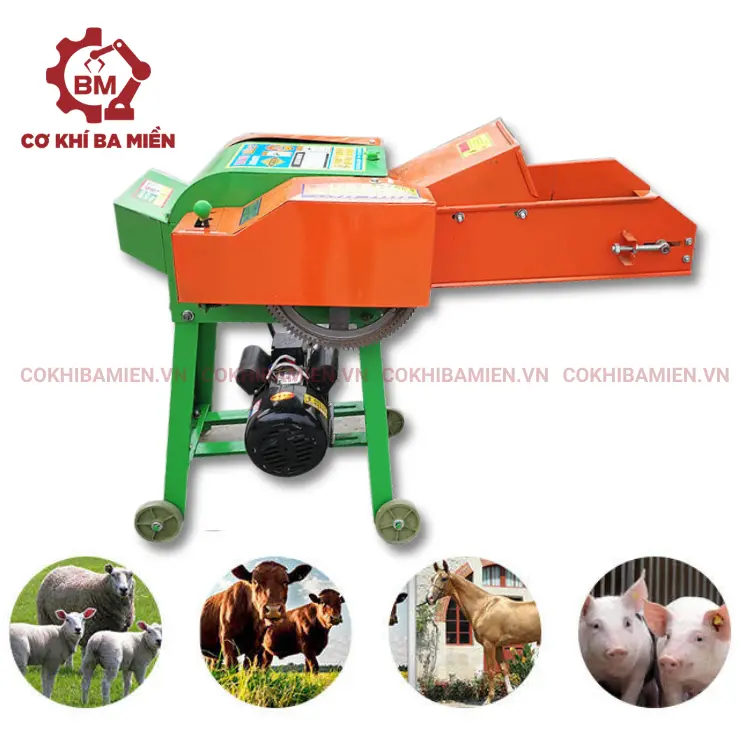 Ứng dụng của máy băm cỏ cho vật nuôi