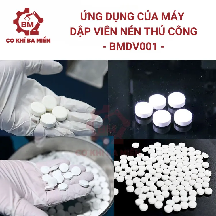 Ứng dụng của máy dập viên nén 1 chày