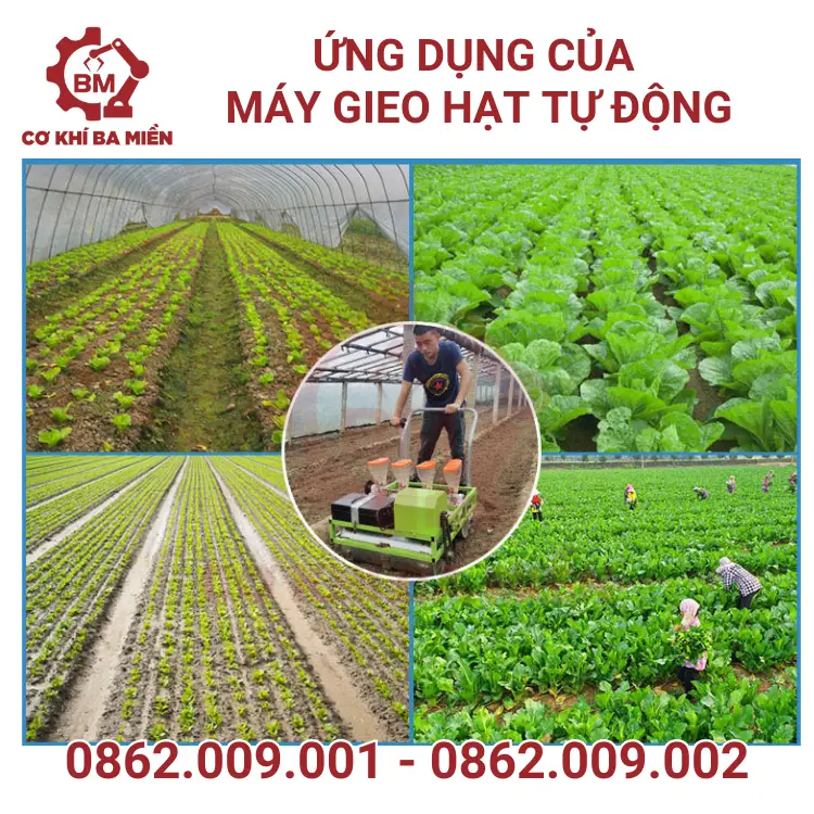 ứng dụng của máy gieo hạt tự động