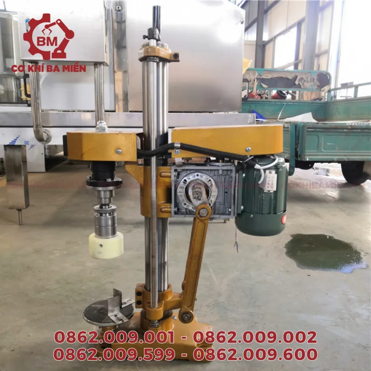 Cấu tạo của máy đóng nắp chai thuỷ tinh