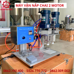 Máy vặn nắp chai - Máy siết nắp chai 2 motor