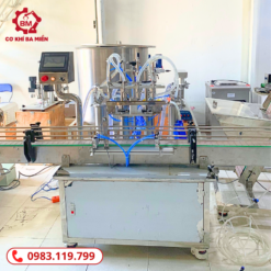 Dây chuyền chiết rót dầu nhớt 4 vòi tự động