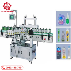 Máy dán nhãn chai dẹp
