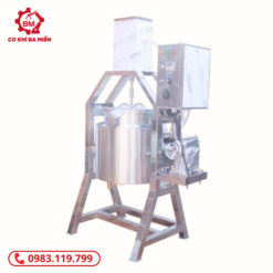 Nồi nấu cánh khuấy 3 lớp lật nghiêng