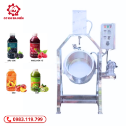 Nồi nấu cánh khuấy 3 lớp lật nghiêng