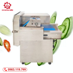 Máy thái rau củ quả băng tải