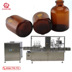 Dây chuyền chiết rót và đóng nắp chai vacxin